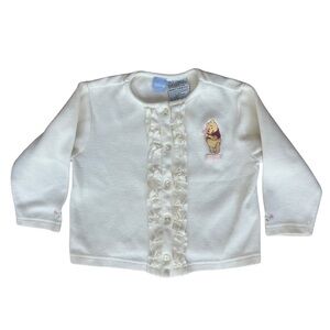 Disney Winnie the Pooh White Girls Cardigan